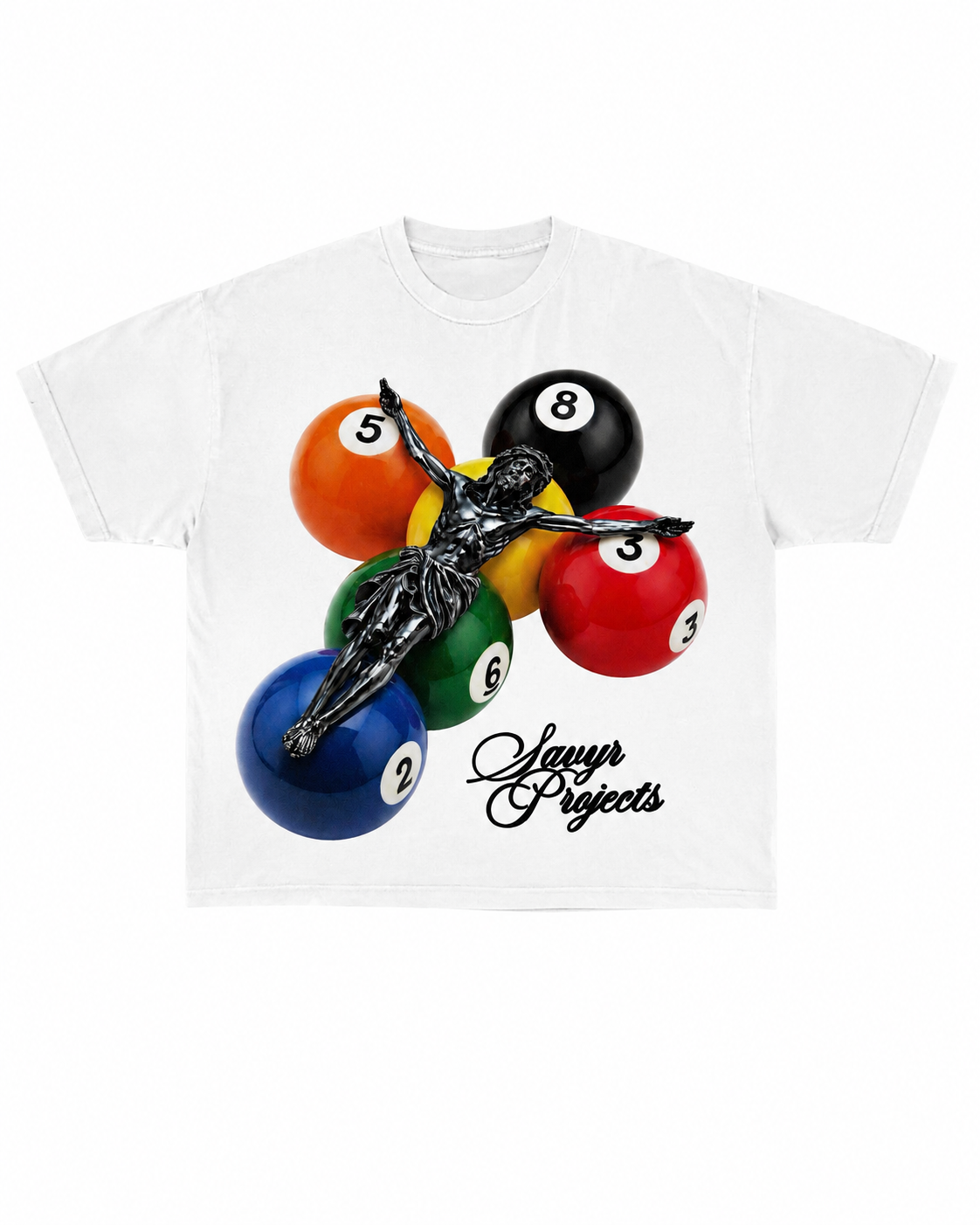 "Cue To Glory" Box Tee